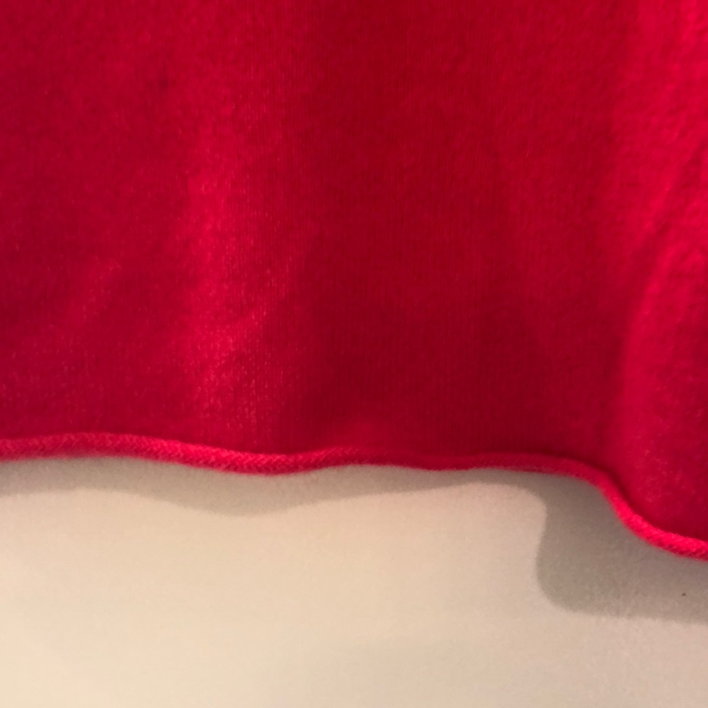 Jcrew Cashmere Bright Fire Engine Red Sweater - image 4